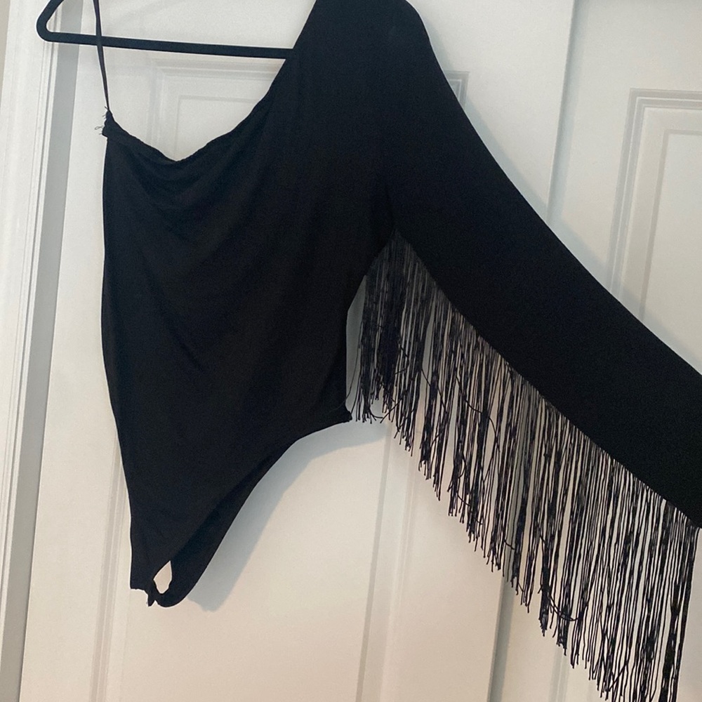 Fringe arm body suit